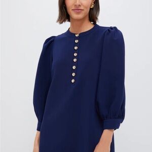 Tuckernuck Navy Crepe Samantha Dress